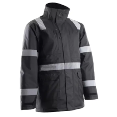Coverguard 5SEC0100XL SECURITE FEKETE TÉLIKABÁT FÉNYVISSZAVERŐ CSÍKOKKAL_XL (G)