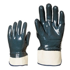 Coverguard 9619 merev mandzsettás végig mártott kék NITRIL Coverguard munkavédelmi kesztyű