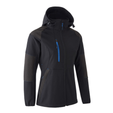 Coverguard antilope női softshell dzseki fekete/kék színben munkaruha