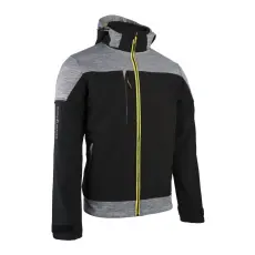 Coverguard BANJO FEKETE/SZÜRKE SOFTSHELL DZSEKI, LIME CIPZÁR_4XL