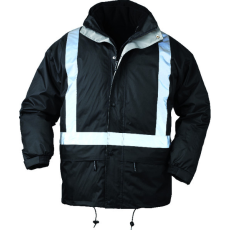 Coverguard BODYGUARD FEKETE 4/1 TÉLIKABÁT, FÉNYVISSZAVERŐ CSÍKKAL_XL