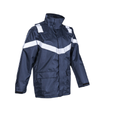 Coverguard Dagda lángálló PU esőkabát (sötétkék, 3XL) munkaruha