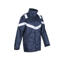Coverguard Dagda lángálló PU esőkabát (sötétkék, S) munkaruha