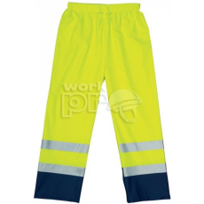 Coverguard Esőnadrág Harbour Fluo PU 3m csíkokkal (170g/m2) kék/sárga M