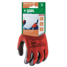 Coverguard EUROLITE 13L850 TENYERÉN LATEX PIROS KESZTYŰ
