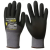 Coverguard EUROLITE 1INTG 15N606 munkavédelmi kesztyű erős szakítás- és kopásállóságú fekete nylon/spandex, tenyerén mikrohabosított nitrillel mártott, szellőző, gumírozott mandzsetta