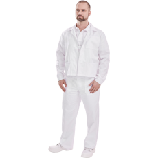 Coverguard Fehér pamut deréknadrág (fehér, 42)