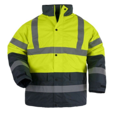 Coverguard Fényvisszaverő téli kabát, Roadway, vízálló hőszigetelő béléssel, sárga, 2XL-es méret