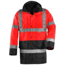 Coverguard Fluo 4/1pe sárga/kék kabát (HV piros, XXXL) láthatósági ruházat