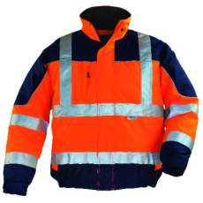 Coverguard Fluo dzseki-aibo bélelt narancs (HV narancs/sötétkék, XXL)