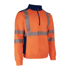 Coverguard FRISS FLUO NARANCS/SÖTÉTKÉK PULÓVER_XL