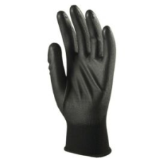 Coverguard Kesztyű mártott COVERGUARD poliészter PU tenyérrel fekete 10-es 2 darab/pár