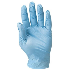 Coverguard Kesztyű púdermentes nitril light egyszerhasználatos vizsgáló (100db/doboz) kék 10 védőkesztyű