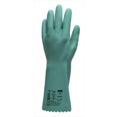 Coverguard Kesztyű vegyszerálló EUROCHEM NI550 nitril zöld, 7