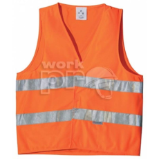 Coverguard Mellény Fluo scotchlite fényvisszaverő keresztbeni csíkokkal narancs
