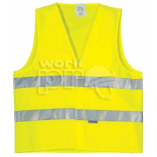Coverguard Mellény Fluo scotchlite fényvisszaverő keresztbeni csíkokkal sárga láthatósági ruházat