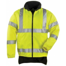 Coverguard Mellény Hi-Viz Fluo levehető polár ujjakkal hosszított hátrésszel sárga M láthatósági ruházat