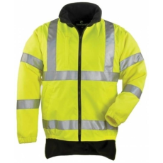 Coverguard Mellény Hi-Viz Fluo levehető polár ujjakkal hosszított hátrésszel sárga XL