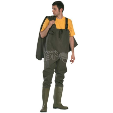 Coverguard Nadrág+csizma (tacsi csizma) sav- és lúgálló PVC sötétzöld 46 munkaruha