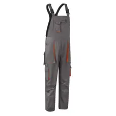 Coverguard Nadrág Paddock II kertész gumis vállpánt oldalgombos szürke/narancs 6XL