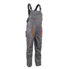 Coverguard Nadrág Paddock II kertész gumis vállpánt oldalgombos szürke/narancs XS munkaruha