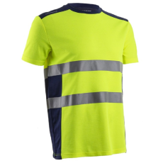 Coverguard Nekki - HI-VIZ fluo rövid ujjú póló (sárga/tengerészkék, M)