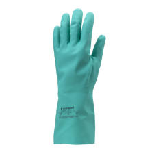 Coverguard NITRIL ZÖLD VEGYSZERÁLLÓ VÉDŐKESZTYŰ, 33CM/0,38MM_8 védőkesztyű