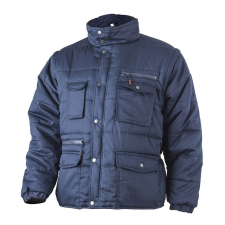 Coverguard Polena téli munkavédelmi kabát levehető ujjakkal, kék színben munkaruha