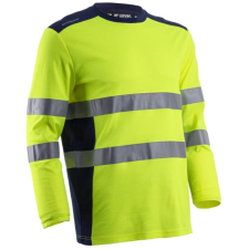 Coverguard Rikka hosszúujjú póló hi-viz sárga és kék színben (sárga, XL) láthatósági ruházat