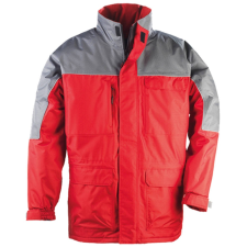 Coverguard Ripstop kabát (piros/szürke, 3XL) munkaruha