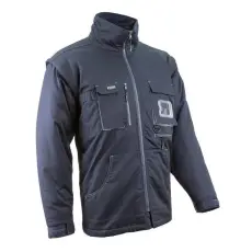 Coverguard Télikabát Navy II (60%pamut 40%poliészter 245g/m2) sötétkék/szürke S