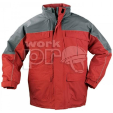 Coverguard Télikabát Ripstop szakadásbiztos anyag polárbélés szürke/piros 2XL munkaruha