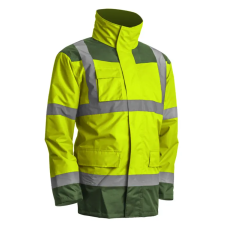 Coverguard ÚJ! KANATA 4/1 HI-VIZ SÁRGA/ZÖLD PE KABÁT_S munkaruha