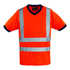 Coverguard Yard v-nyakú Fluo póló (HV narancssárga, XXL)