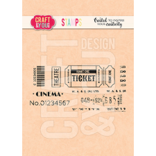 Craft &amp; You Szilikonbélyegző Ticket 2 Clear Stamps (1 db) bélyegző