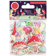 Craft Consortium Chipboard matrica - Chipboard Ephemera - Fairy Wishes (1 csomag) matrica