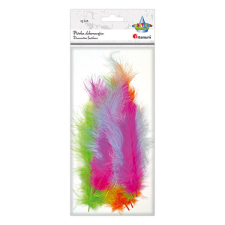  Craft Fun színes madártoll dekoráció - 11,8-15 cm - 25 darabos party kellék