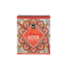 CraftArt Spirálozott színező füzet 48 képpel, Narancssárga CraftArt füzet