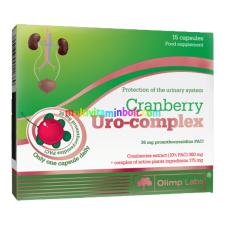  Cranberry Uro-complex - 15 kapszula - Olimp Labs vitamin és táplálékkiegészítő