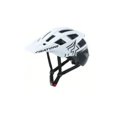 Cratoni AllSet Pro MTB bukósisak S-M (54-58 cm), matt fehér - fekete kerékpáros sisak