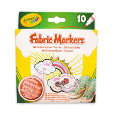 Crayola 58-8633 Textilfilc - Vegyes színek (10 db) (58-8633) filctoll, marker