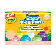 Crayola Crayola: Lemosható neon festék - 6 darabos kreatív és készségfejlesztő