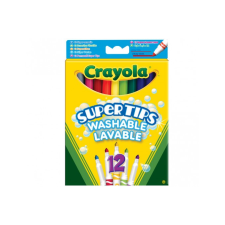 Crayola Crayola - vékony filctoll, lemosható, 12 db filctoll, marker