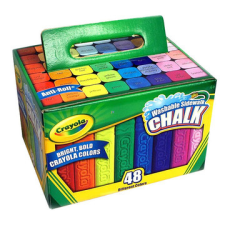 Crayola : lemosható aszfaltkréta 48 db-os készlet dobozban kreatív és készségfejlesztő