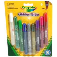  Crayola: Lemosható csillámos ragasztó - 9 db kreatív és készségfejlesztő