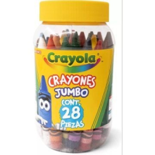 Crayola : Óriás zsírkréta műanyag üvegben - 28 db-os kréta