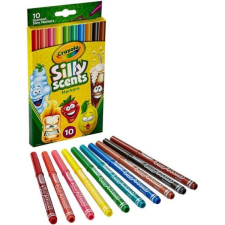 Crayola Silly Scents: Illatos, vékony filctoll készlet - 10 db-os filctoll, marker