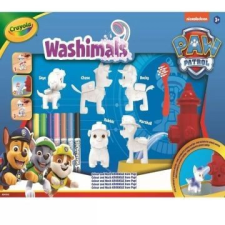 Crayola Washimals: Kimosható Mancs őrjárat figura matricákkal - 5 db-os kreatív és készségfejlesztő