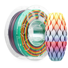 CREAlity 1,75mm PLA transparent spool - 1kg, szivárvány (CR-PLA Rainbow) nyomtató kellék