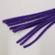 CreArt Zsenília drót 30 cm, 10 db/csomag sötétlila dekorációs kellék